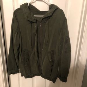 American eagle, army green utility jacket